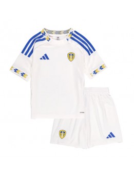 Leeds United Replika Hemmakläder Barn 2025-26 Kortärmad (+ byxor)